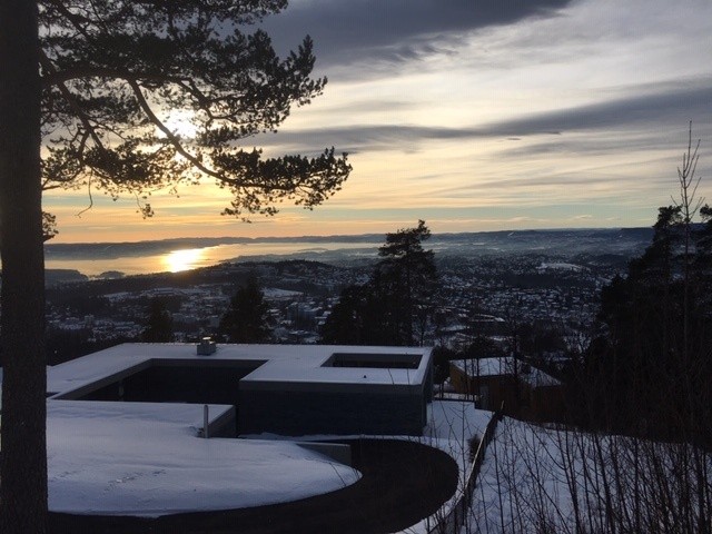 Utsikt over Oslo fra Holmenkollen.